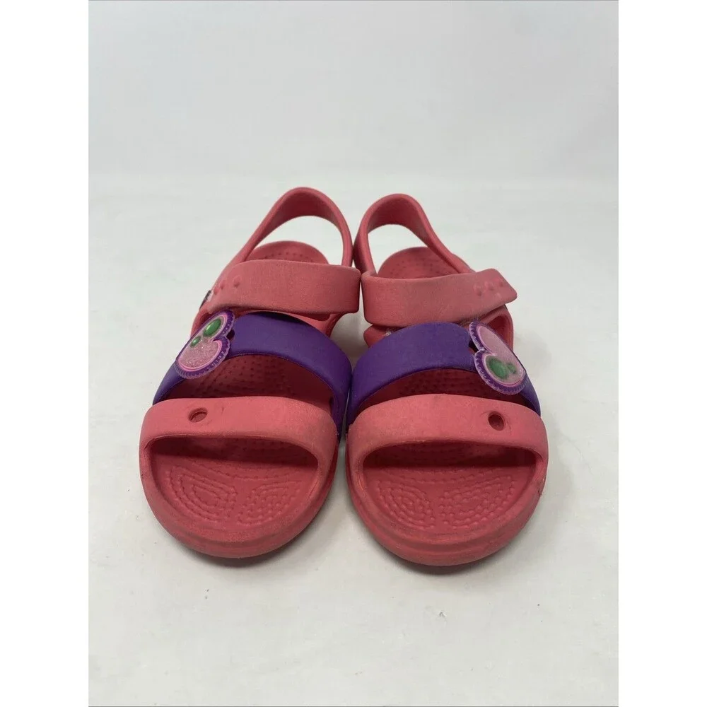 Crocs Bayaband Sandals Girls Size 11y Pink
